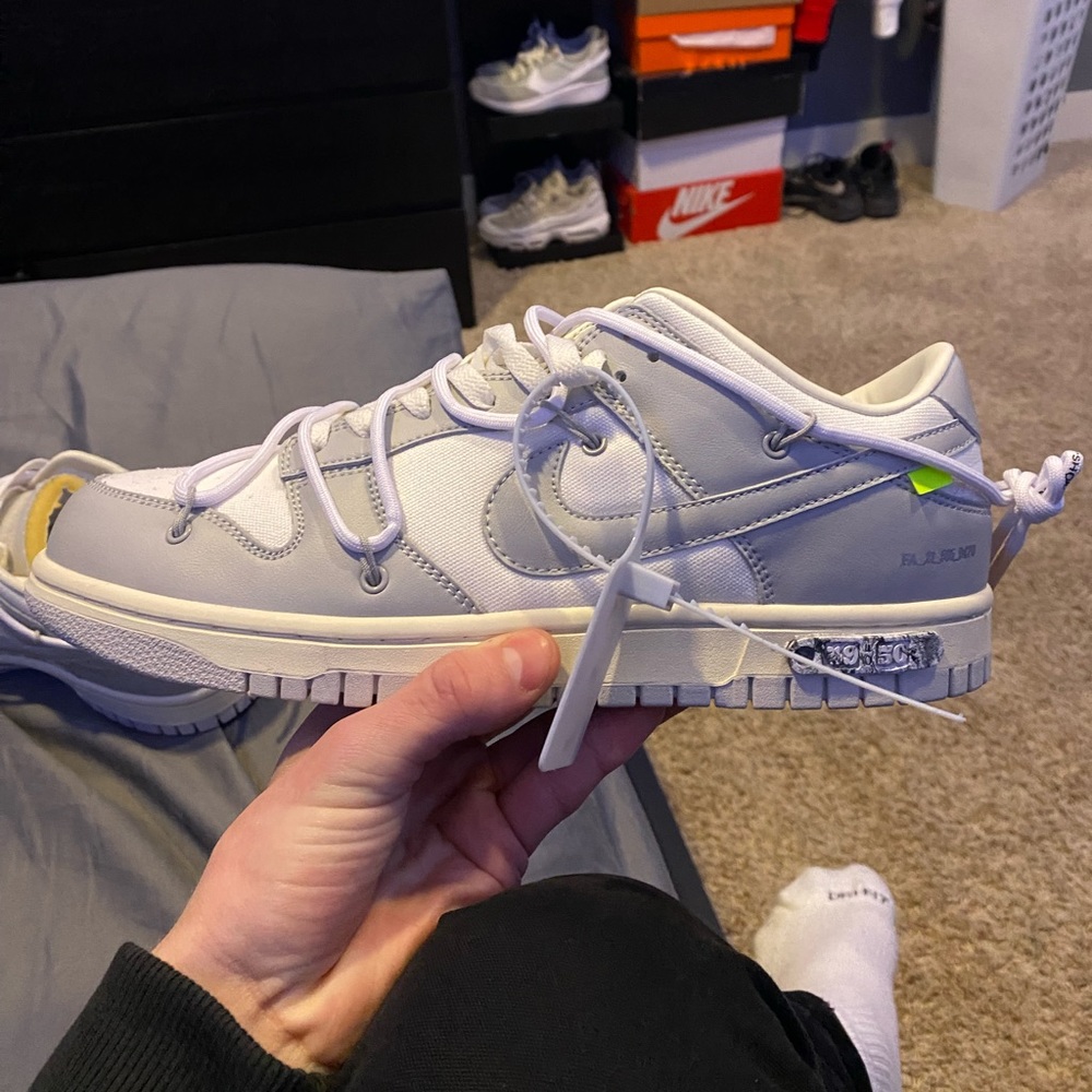 Off white dunk low lot 49 size 12